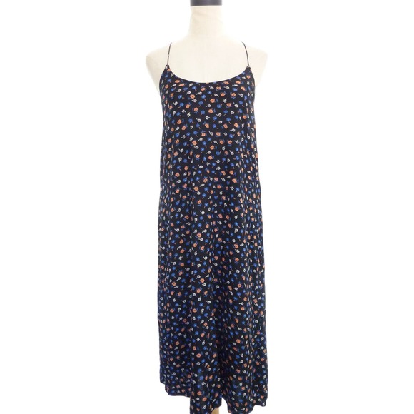Madewell Dresses & Skirts - Madewell Floral Prairie Dress Size 6 Small Strappy Tie Back Slip Dress